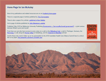 Tablet Screenshot of ianmcauley.com
